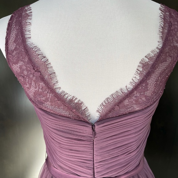 BHLDN Bridesmaid Nouvelle Fleur dress in purple. - Picture 5 of 6